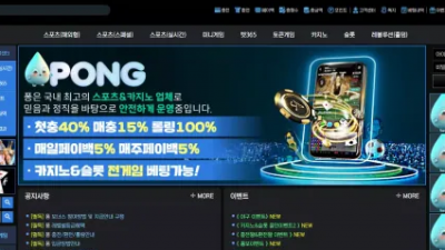 먹튀확정 퐁 (PONG) 먹튀사이트