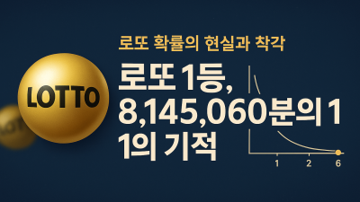 로또 1등 당첨 확률, 과연 어느 정도의 레벨일까?
